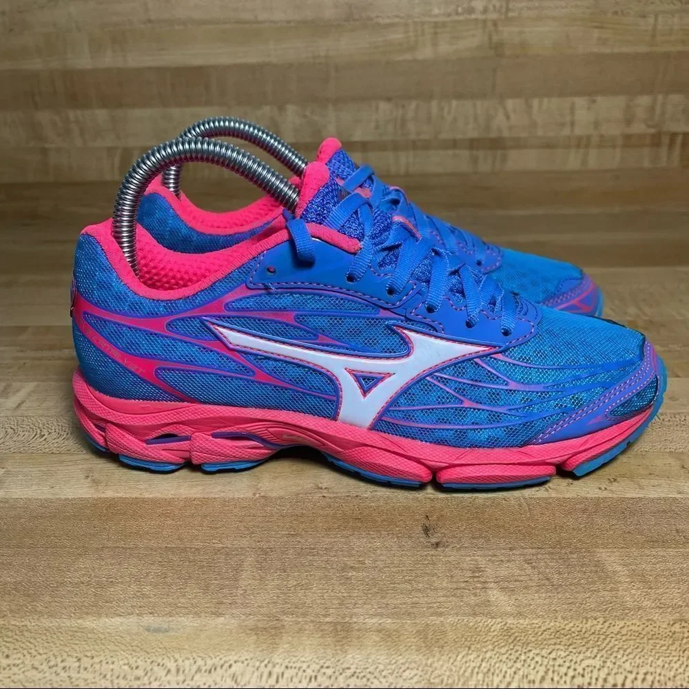 Mizuno Womens Wave Catalyst 410749 5W00 Blue Running Shoes Sneakers Size 6.